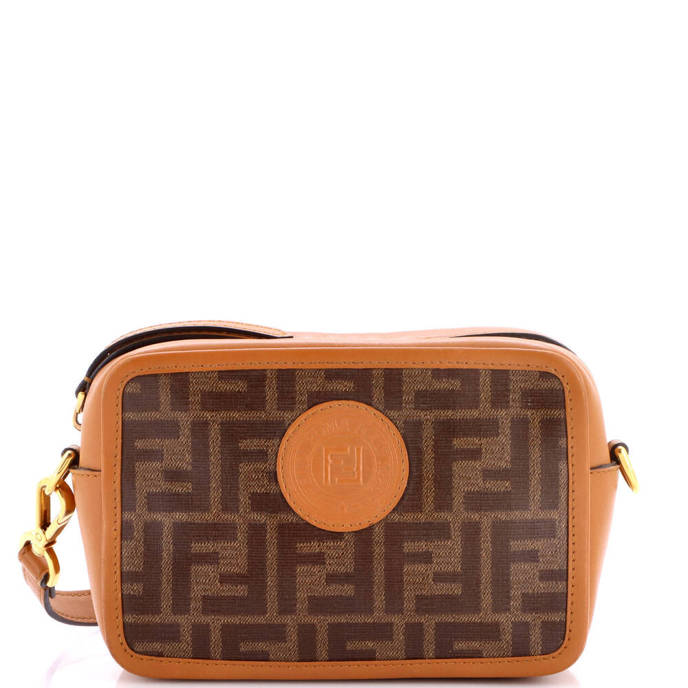 Fendi Mini FF Logo Stamp Camera Bag